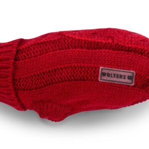 Red Wolters Cable Knit Dog Jumper