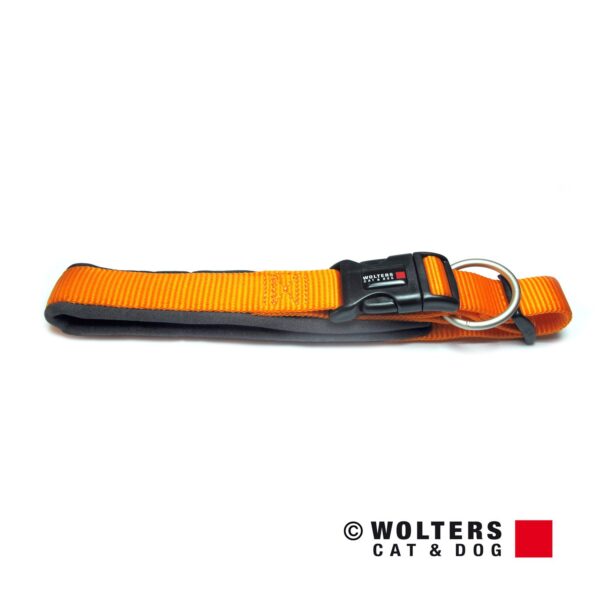Wolters Mango Orange and Slate Grey Padded Adjustable Dog Collar