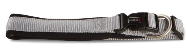 Wolters Silver Grey and Black Padded Adjustable Dog Collar