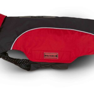 Wolters Red and Black Lightweight Dog Rain Jacket