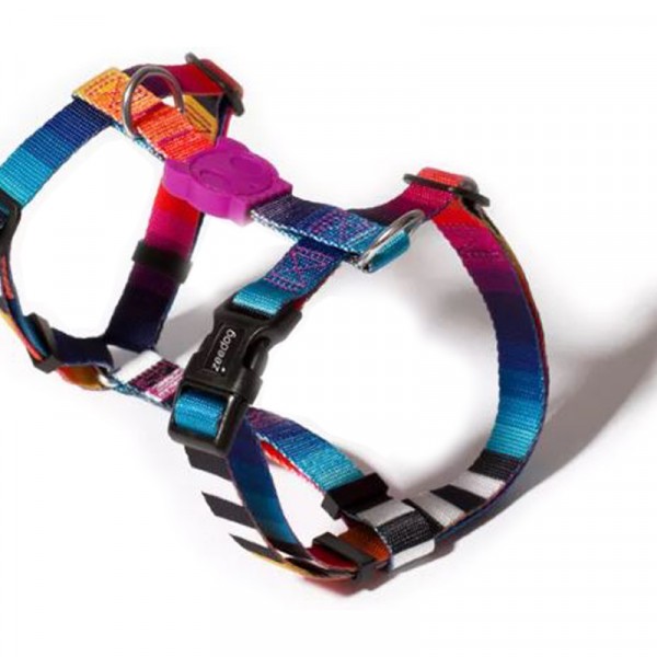 Zee.Dog 'Prisma' rainbow design H Style Dog Harness