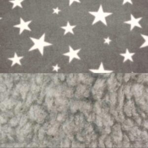 Bear & Noodle 'Twinkle' Star Print Grey Dog Blanket