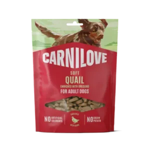 Carnilove Quail with Oregano soft dog treats from The Lancashire Dog Company