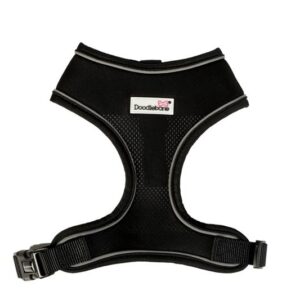 Doodlebone Black Airmesh Dog Harness at The Lancashire Dog Company