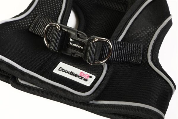 Doodlebone Black Step In Snappy Dog Harness at The Lancashire Dog Company