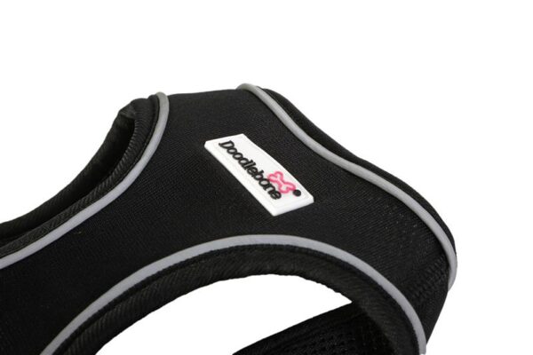 Doodlebone Black Step In Snappy Dog Harness at The Lancashire Dog Company