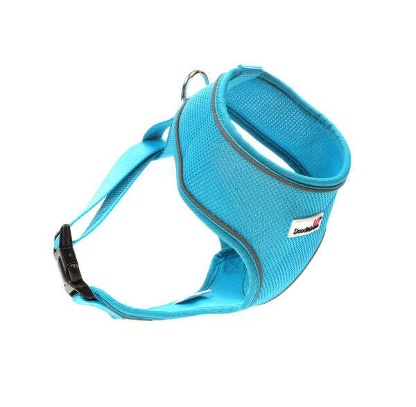 Doodlebone Aqua Blue Airmesh Dog Harness at The Lancashire Dog Company