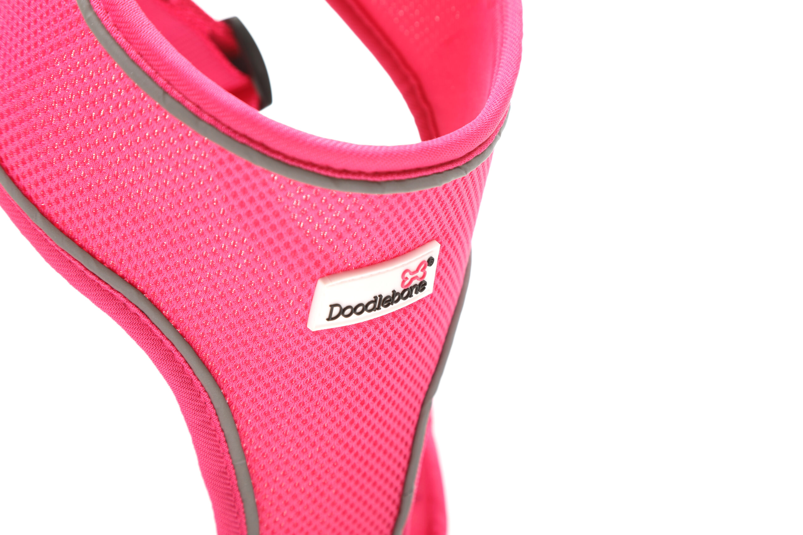 Doodlebone Bright Pink Airmesh Dog Harness