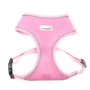 Doodlebone Light Pink Airmesh Dog Harness at The Lancashire Dog Company