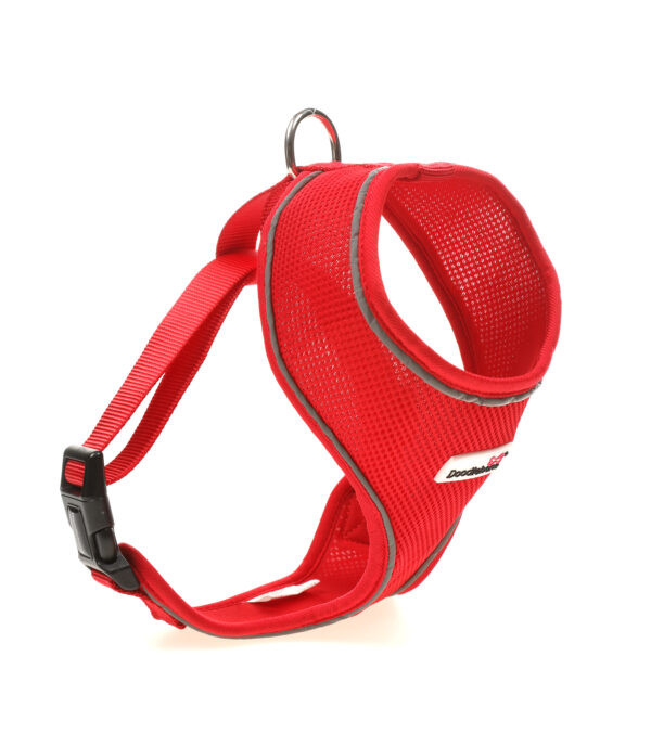 Doodlebone Red Airmesh Dog Harness