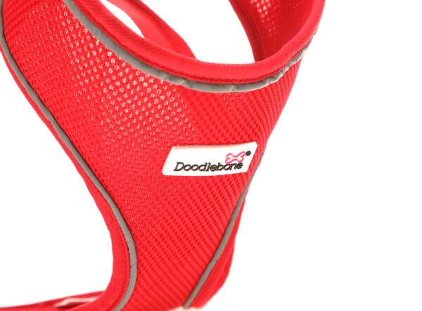 Doodlebone Red Airmesh Dog Harness