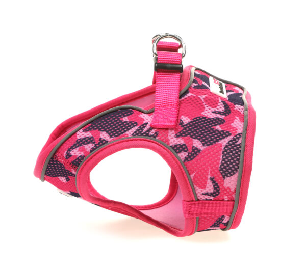 Doodlebone Blushing Camo Snappy Step In Dog Harness