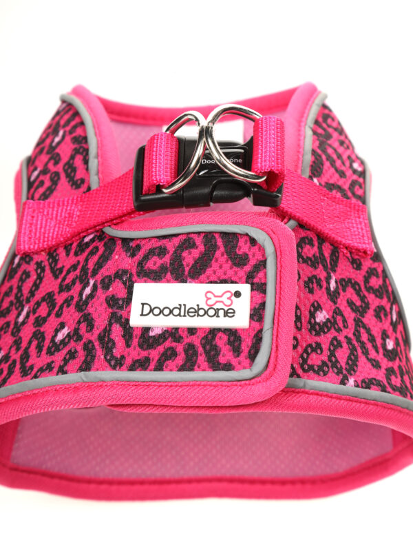 Doodlebone Bright Leopard Snappy Step In Dog Harness