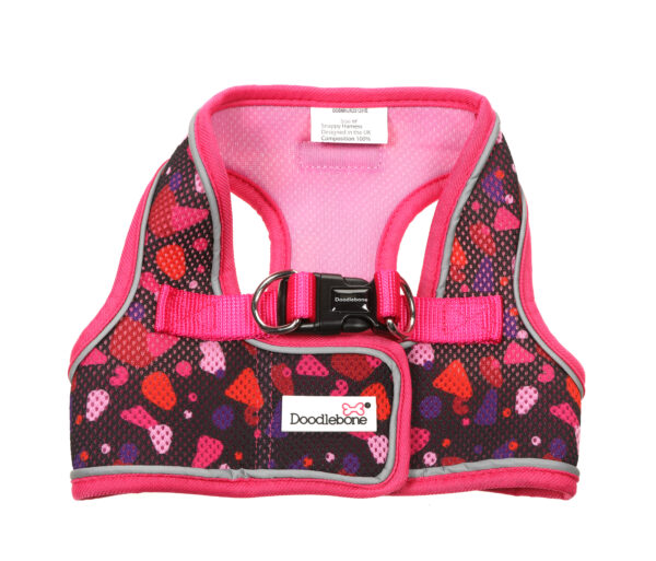 Doodlebone Bubblegum Party Snappy Step In Dog Harness