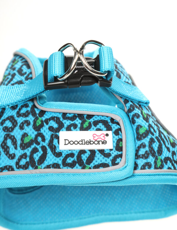 Doodlebone Night Leopard Step In Snappy Dog Harness