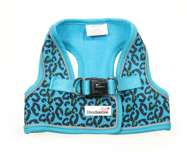 Doodlebone Night Leopard Step In Snappy Dog Harness