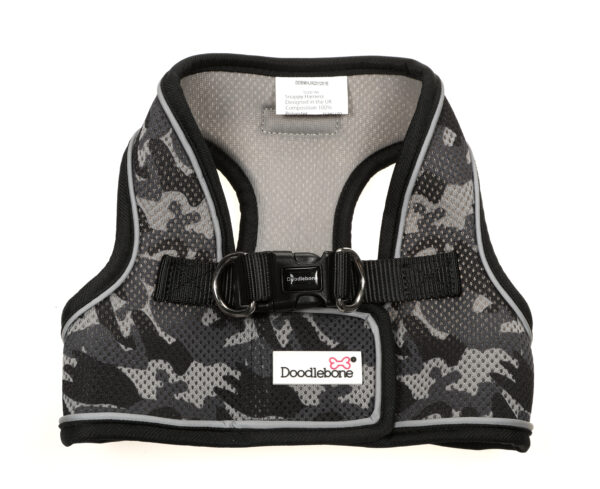 Doodlebone Smokey Camo Step In Snappy Dog Harness