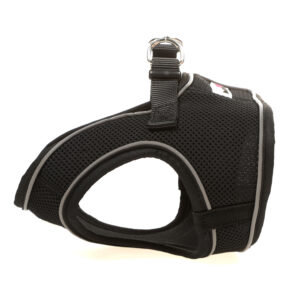 Doodlebone Black Snappy Step In Dog Harness