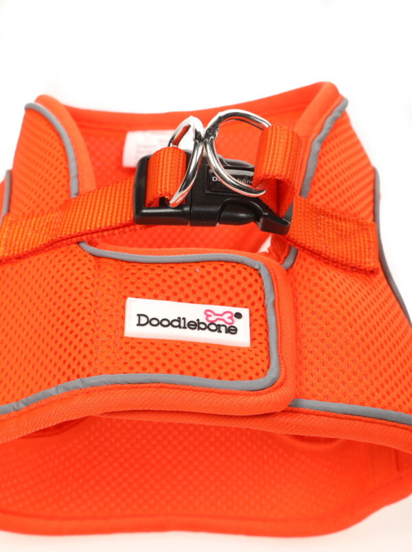 Doodlebone Orange Snappy Step In Dog Harness