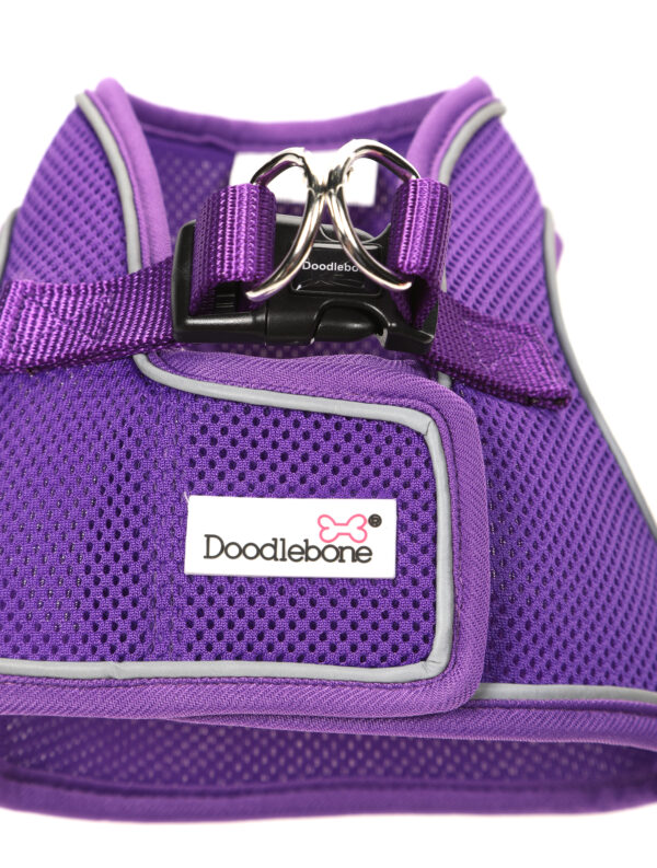 Doodlebone Purple Snappy Step In Dog Harness