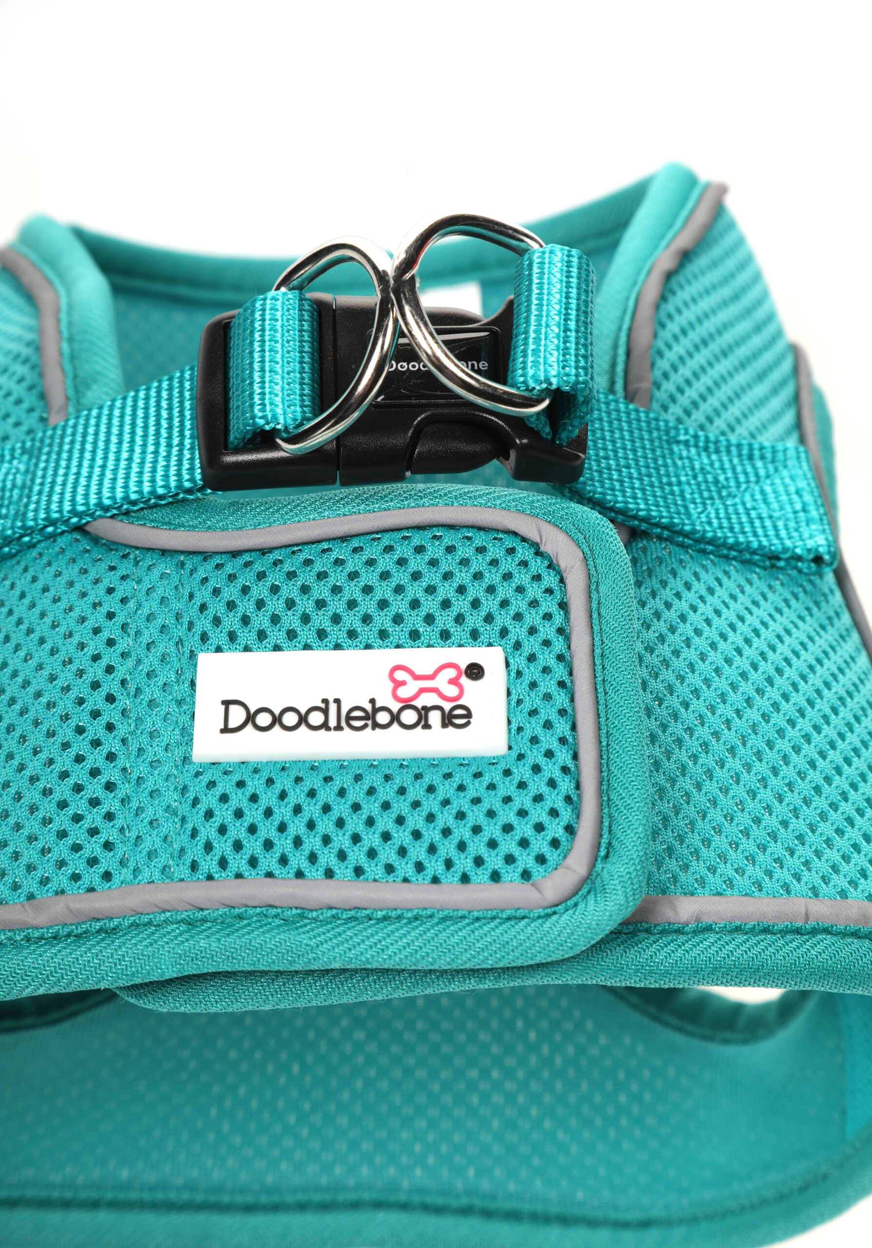 Doodlebone Teal Snappy Step In Dog Harness