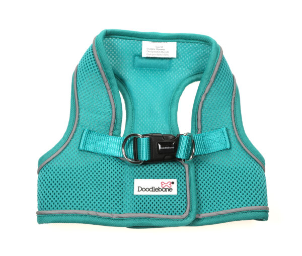 Doodlebone Teal Snappy Step In Dog Harness