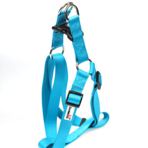 Doodlebone Aqua Blue Adjustable Strap Dog Harness