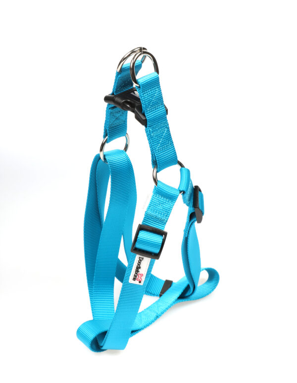 Doodlebone Aqua Blue Adjustable Strap Dog Harness