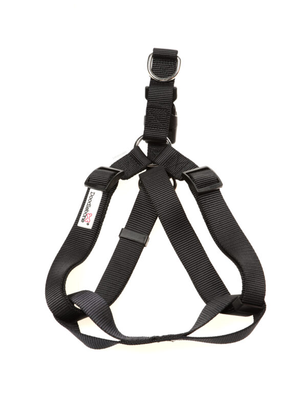 Doodlebone Black Adjustable Strap Dog Harness