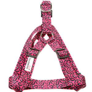 Doodlebone Bright Leopard Adjustable Strap Dog Harness