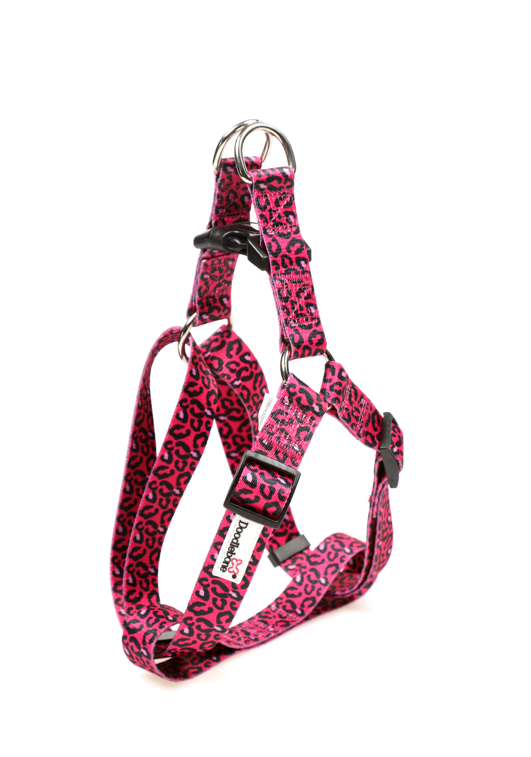 Doodlebone Bright Leopard Adjustable Strap Dog Harness