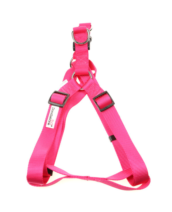 Doodlebone Bright Pink Adjustable Strap Dog Harness