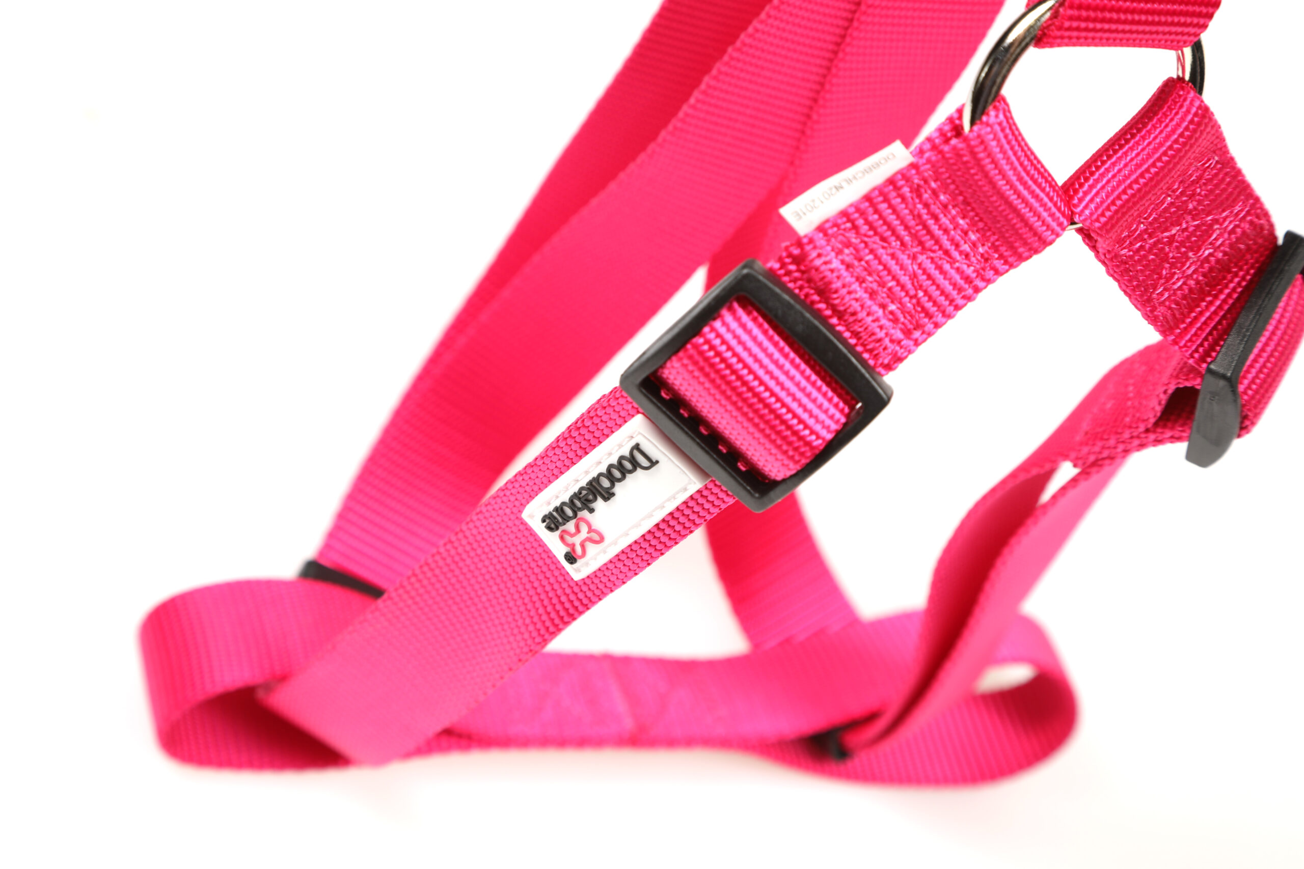 Doodlebone Bright Pink Adjustable Strap Dog Harness