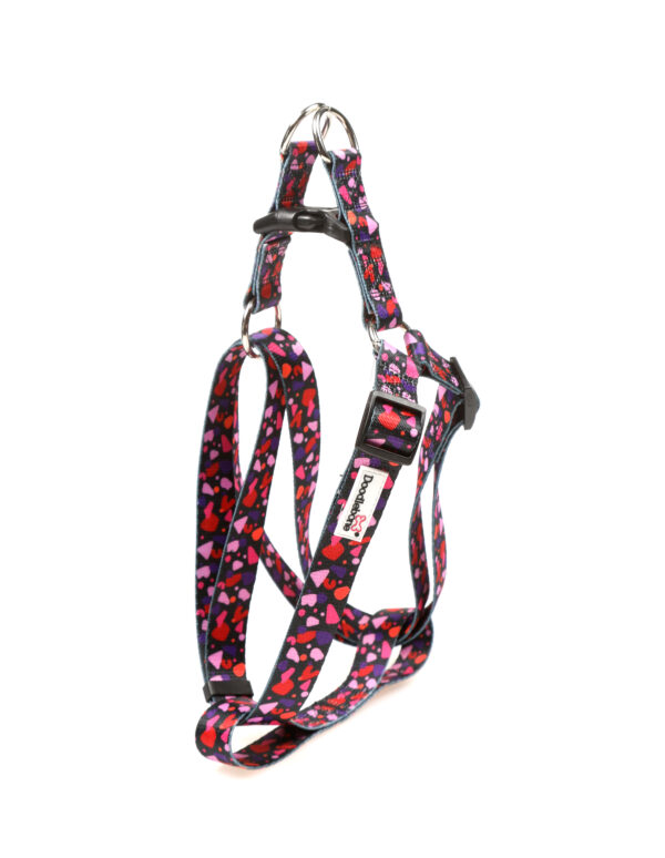 Doodlebone Bubblegum Party Adjustable Strap Dog Harness