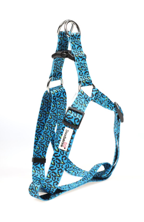 Doodlebone Night Leopard Adjustable Strap Dog Harness
