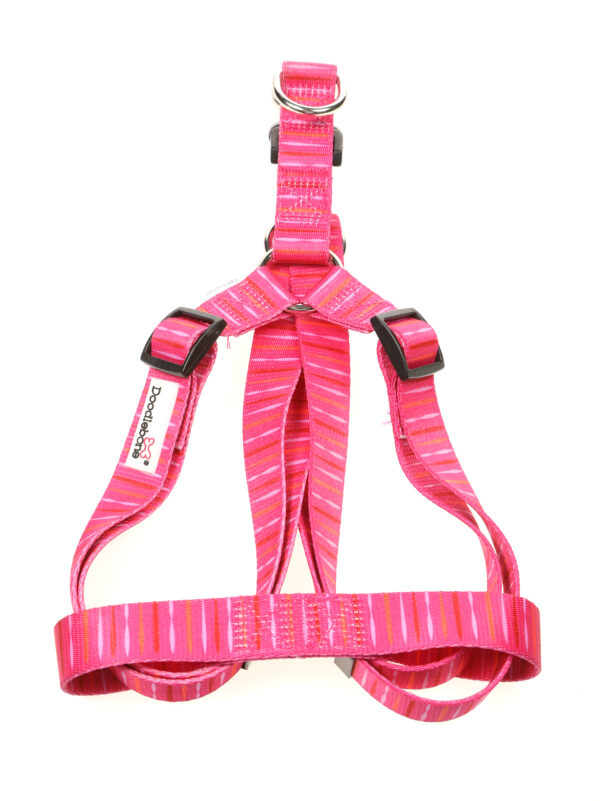 Doodlebone Pink Addiction Adjustable Strap Dog Harness