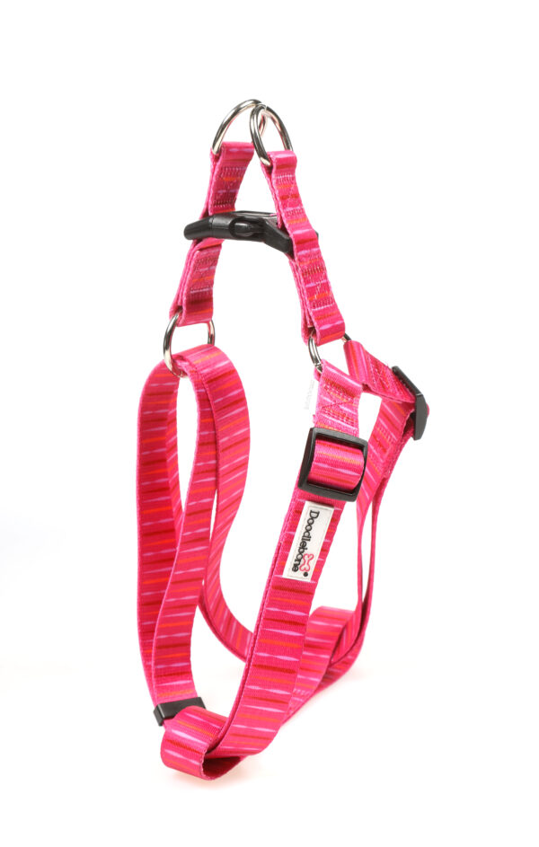 Doodlebone Pink Addiction Adjustable Strap Dog Harness