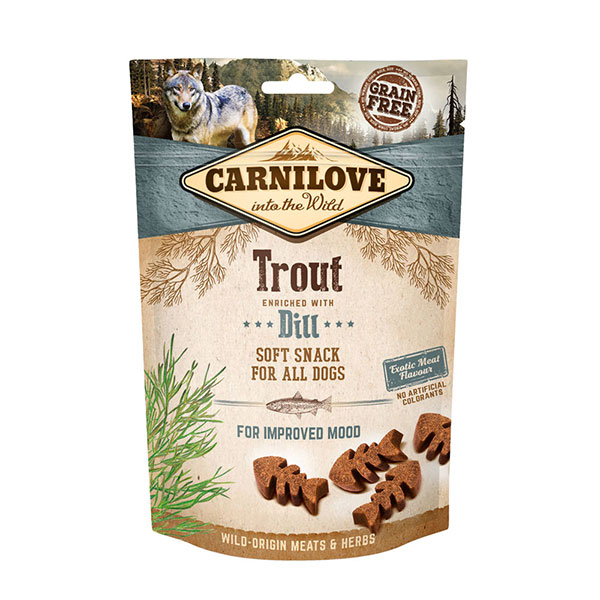 Carnilove Trout with Dill Soft Sack Dog Treats