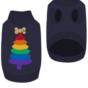 House of Paws Rainbow Christmas Dog Jumper