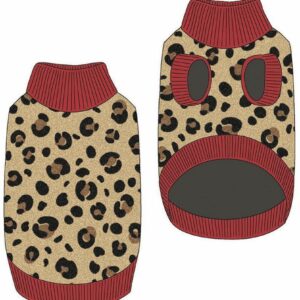 House Of Paws Cheetah Knit Dog Jumper