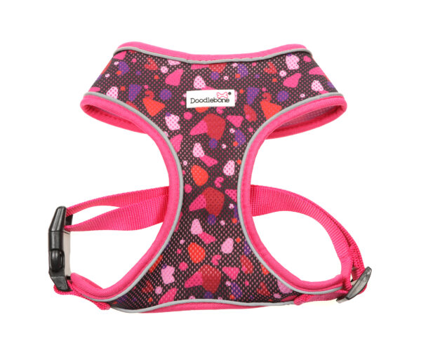 Doodlebone Bubblegum Party Airmesh Soft Dog Harnesses