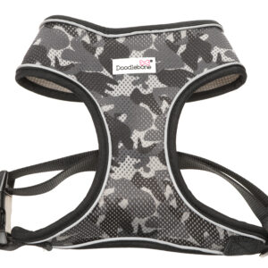 Doodlebone Smokey Camo Grey Camo Print Airmesh Dog Harness