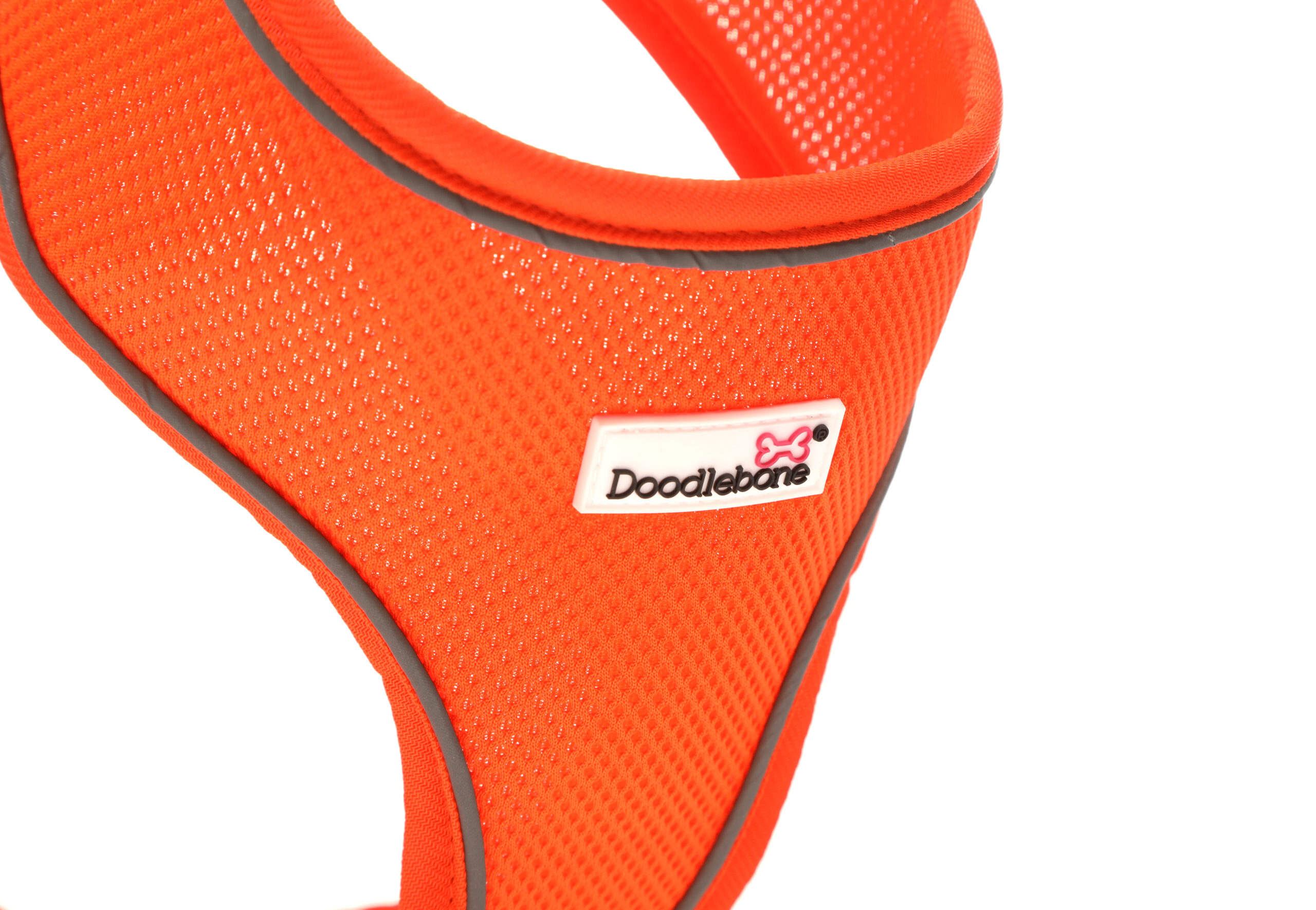 Doodlebone Orange Airmesh Dog Harness