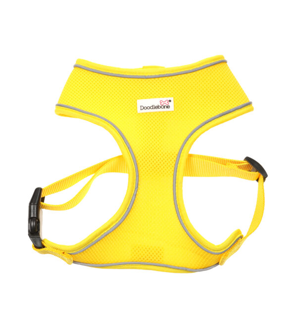 Doodlebone Yellow Airmesh Dog Harness