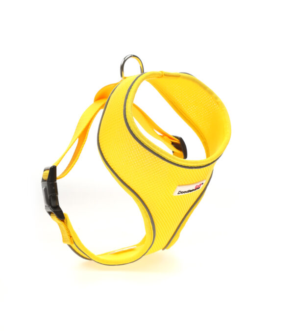 Doodlebone Yellow Airmesh Dog Harness