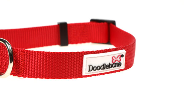 Doodlebone Originals Adjustable Red Dog Collar