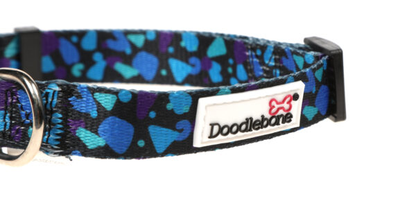 Doodlebone Originals Patterned Adjustable Electric Party Dog Collar