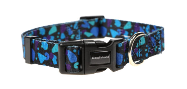 Doodlebone Originals Patterned Adjustable Electric Party Dog Collar