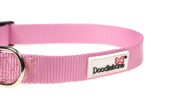 Doodlebone Originals Adjustable Light Pink Dog Collar