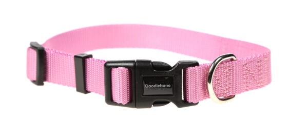 Doodlebone Originals Adjustable Light Pink Dog Collar